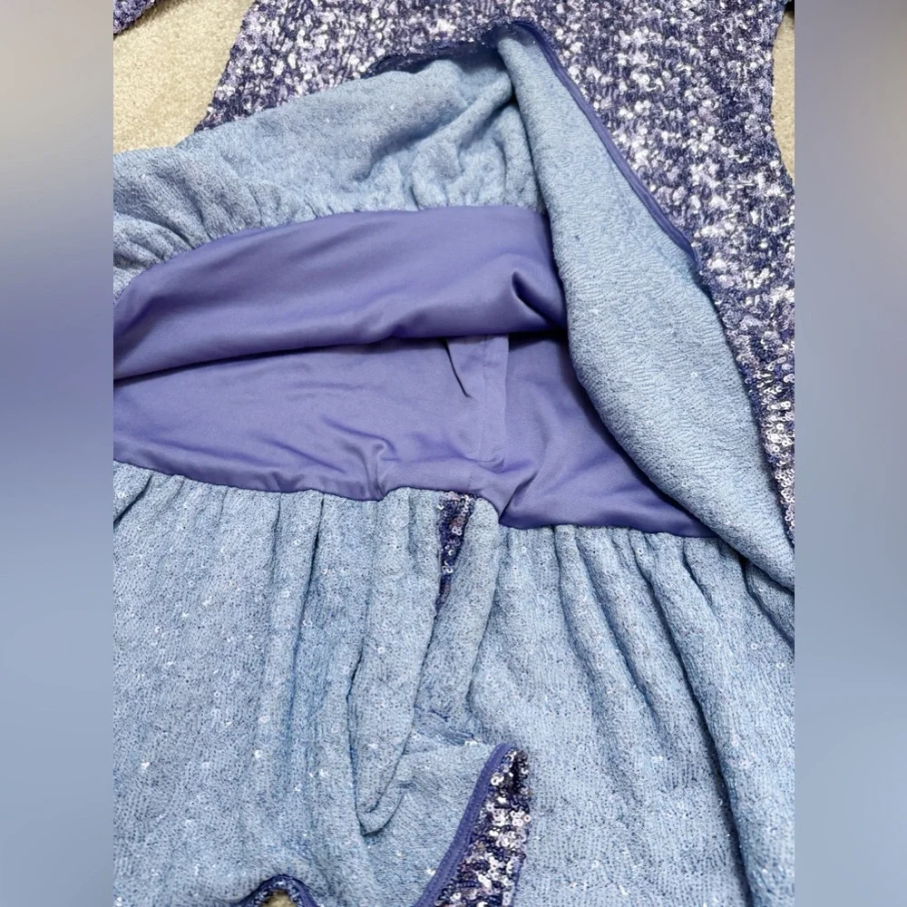 SHOSHANNA - Serena Glitter Mini Dress - Periwinkle- size 8 - Immaculate - Picture 9 of 16
